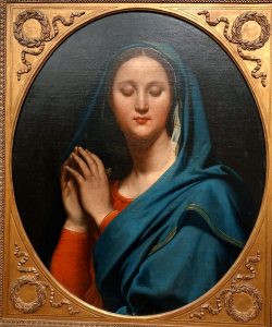 Tranh Đức Mẹ Khăn Choàng Xanh của Jean-Auguste-Dominique Ingres, năm 1827