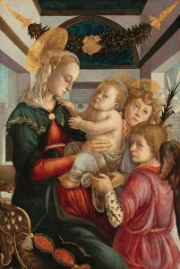 Tranh Đức Mẹ bồng Chúa Hài Đồng và các thiên thần, được quy cho Botticelli